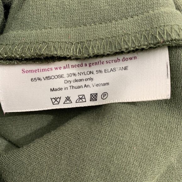 MM Lafleur Women 2 Rachel Dress Ponte Green Sleeveless Stretch Sheath Office - Picture 10 of 16